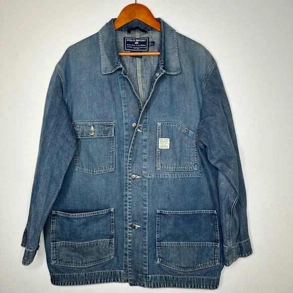 Polo Sport Ralph Lauren Workwear Vintage Denim jacket - Picture 3 of 6